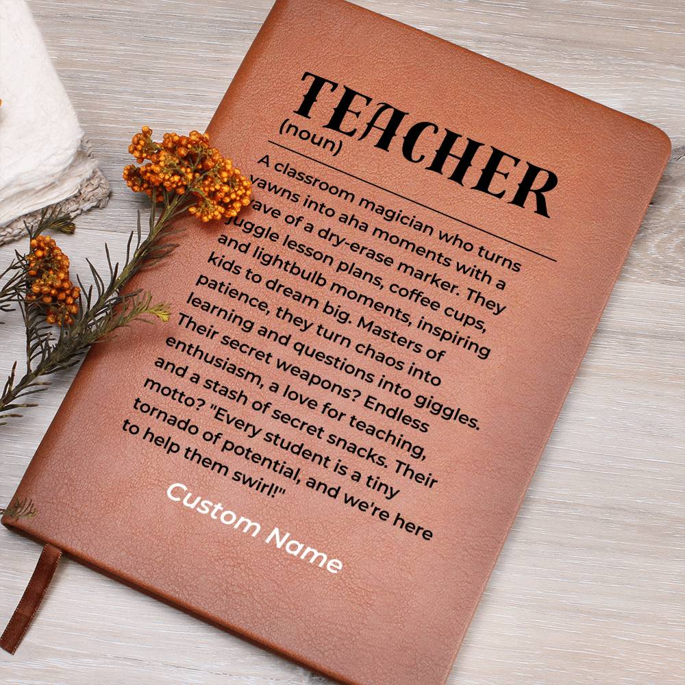 Personalized Teacher Retirement Gift, Coworker Journal Gifts for Women or Men, Appreciation Thank You Gift for Mentor, Teachers Day Gift