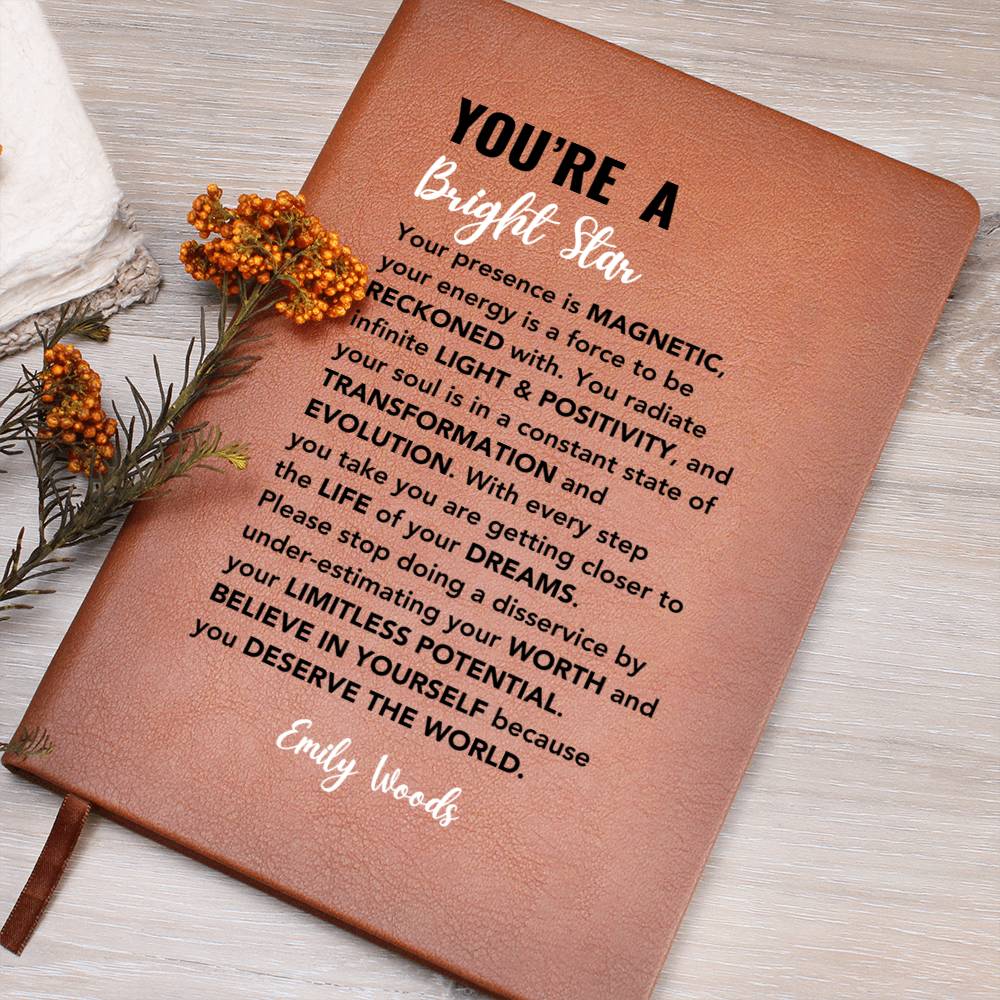 Dreamer's Journal, Difference Maker Notebook, Limitless Potential, Gift for Inspiring Person, Motivational Gift, Strength and Determination