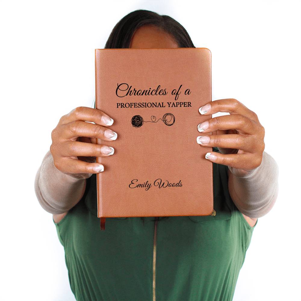 Chronicles of a Professional Yapper Journal Gifts For Her Gift For Friend Sarcastic Meme Tee Funny Y2K Certified Yapper Diary self love club