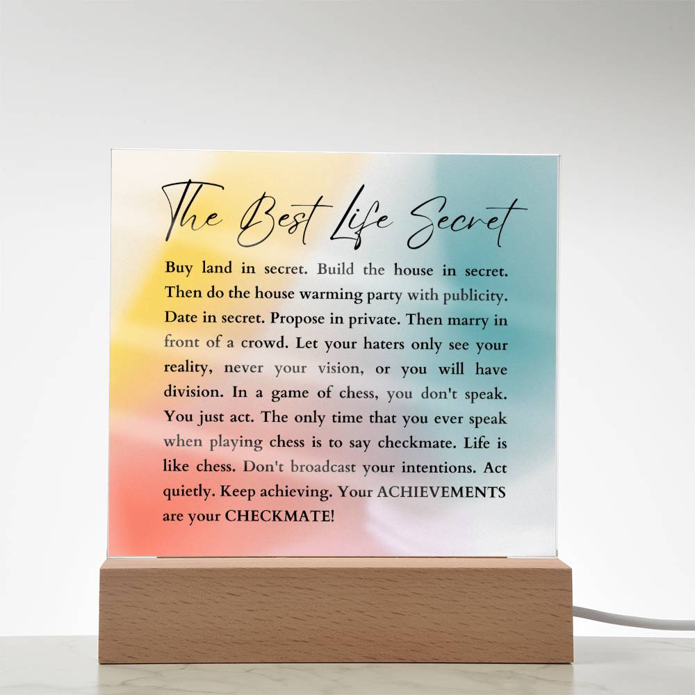 Inspirational Gift Motivational Quote Success Mantra Empowering life wisdom Positive Affirmation Visionary Mindset Home Decor Office Decor