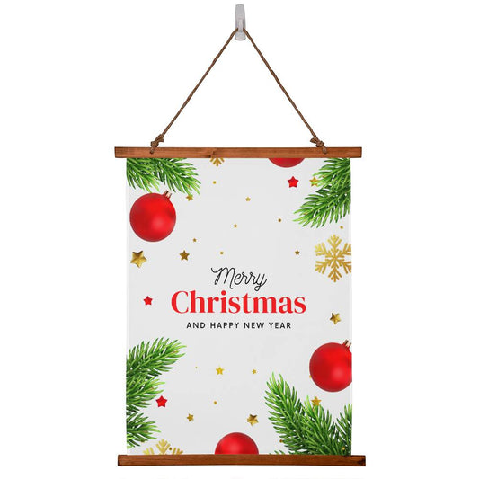 Christmas Decor Gift, Elegant Christmas Wood Framed Wall Tapestry, Perfect Christmas Present, Wall Hanging Christmas, Christmas gift idea