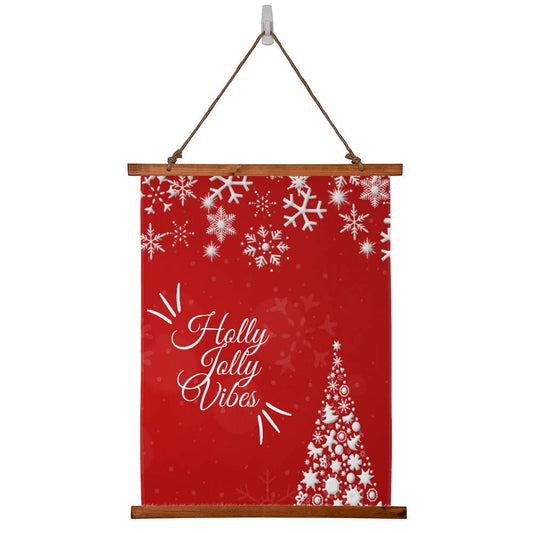 Christmas Decor Gift, Elegant Christmas Wood Framed Wall Tapestry, Perfect Christmas Present, Wall Hanging Christmas, Christmas gift idea