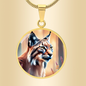 Lynx Pendant Necklace Personalized Engraved Celtic Cat Lover Jewelry Zodiac Charm Spirit Animal Mystical Wildcat Gift for Her Mother Wife