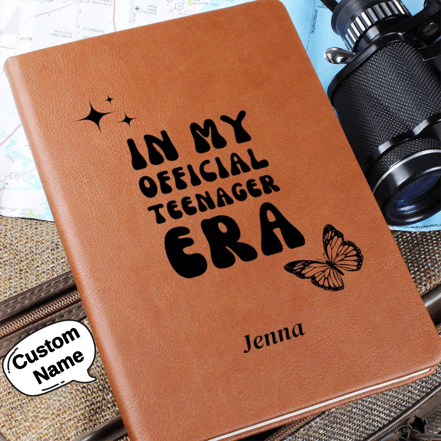 13 Teenager Era, Official Teenager, Custom Girls In My Official Teenager Era, 13th Official Teenager Birthday Gift, Teen Aged Child Journal