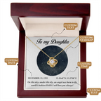 To My Daughter, Personalised Gold Necklace, Daughter Gift Starmap Night Sky Print, Christmas Gift New Year Gift , Daughter Necklace from dad