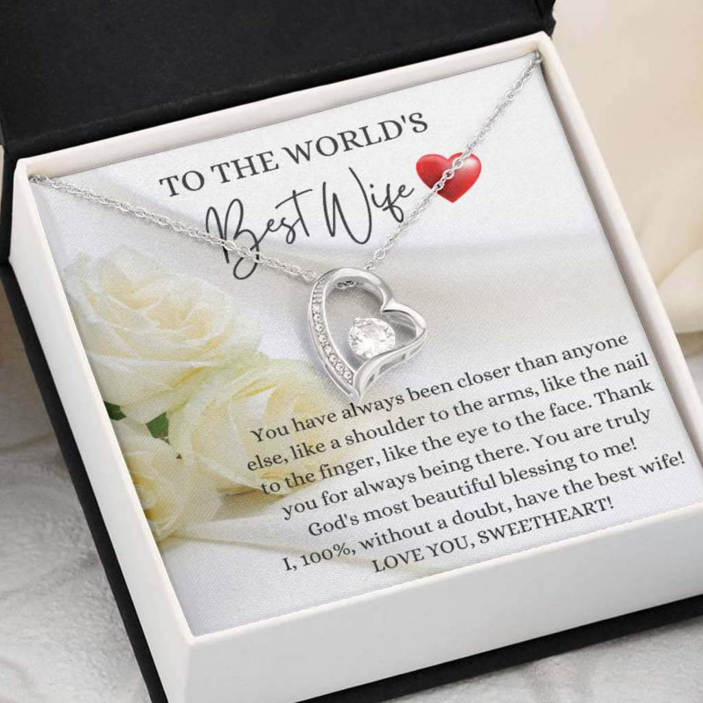 Necklace For Wife, Birthday Gift For Wife, Anniversary Gift For Wife, Christmas Gift For Wife, Valentines Day Gift For Wife, Best Wife Gift