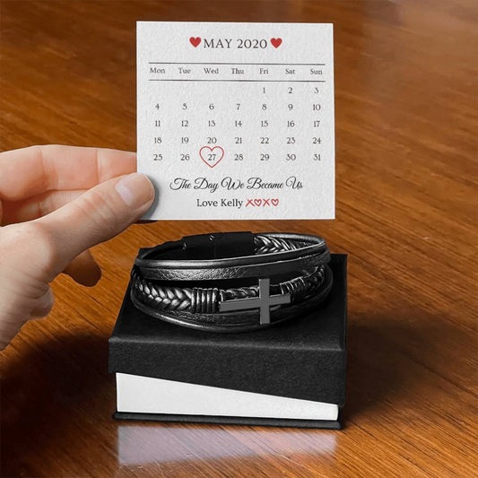Personalised Bracelet Gift For him, Gift for Him, Valentine's Day Gift, Gift For Boyfriend, Guy Valentine Gift, Girlfriend Birthday Gift