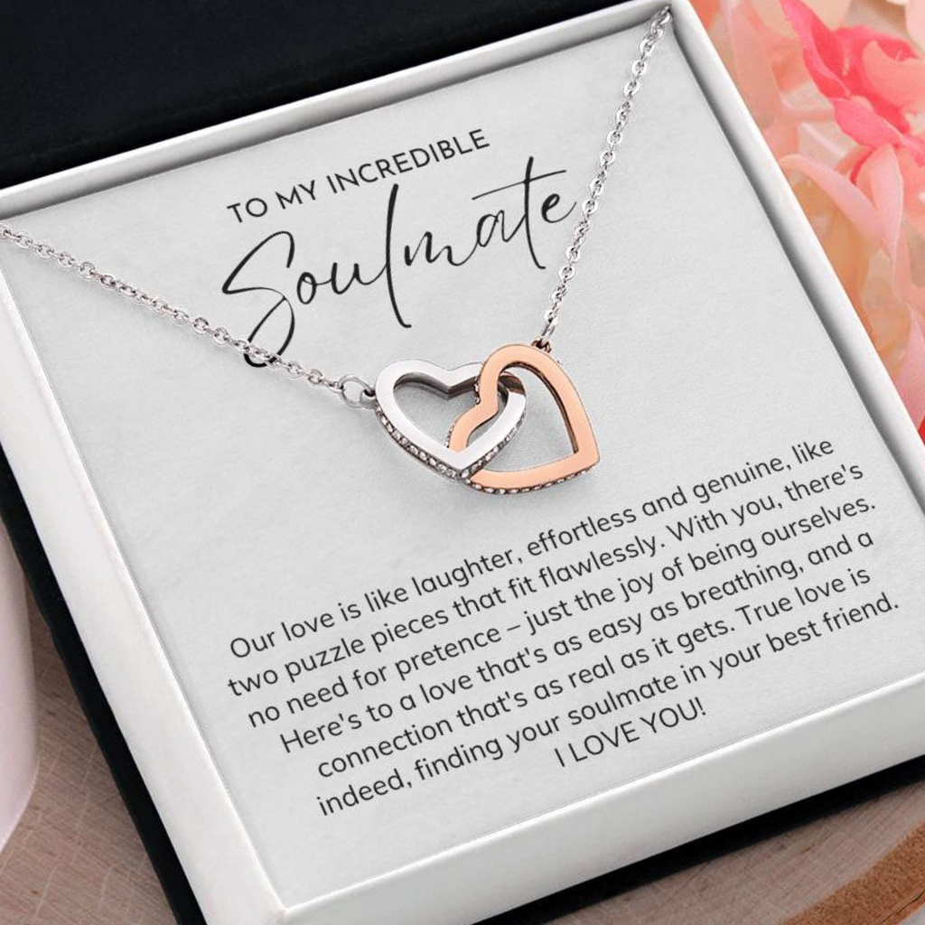 Soulmate Necklace, Wife Birthday Gift, Girlfriend Birthday Gift, Wife Gift Ideas, Christmas Gift For Wife, Necklace For Wife, Best Wife Gift