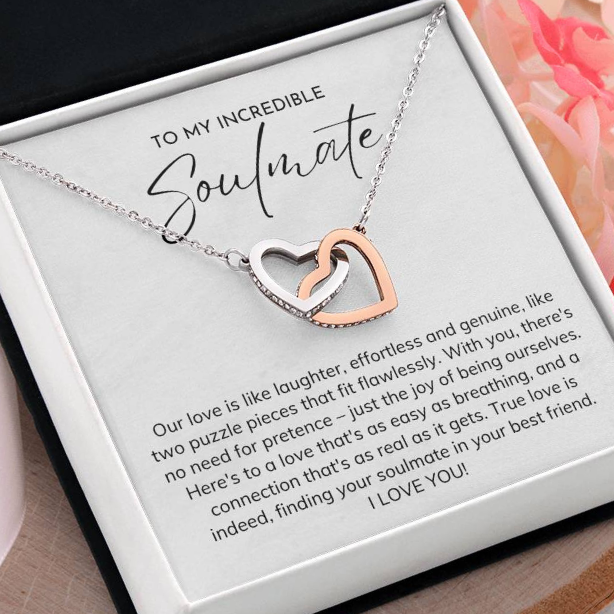 Soulmate Necklace, Wife Birthday Gift, Girlfriend Birthday Gift, Wife Gift Ideas, Christmas Gift For Wife, Necklace For Wife, Best Wife Gift