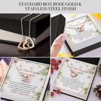 Christmas Gift Necklace For Mom - Gift For Mom - Merry Christmas Mom Necklace - Mother Christmas Necklace With Message Card - Mom Gift