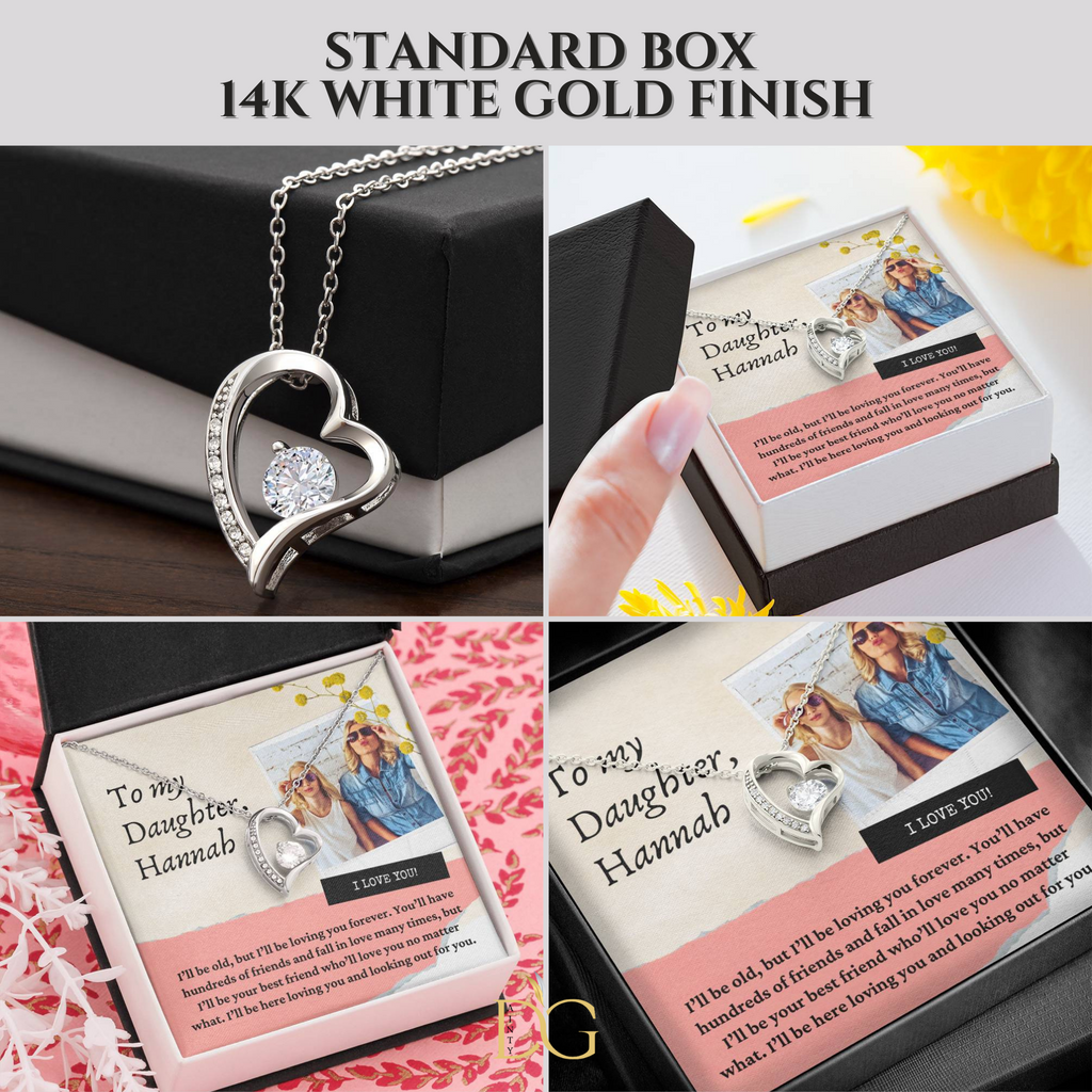 Personalised Daughter Chrsitmas Gift from mom or dad To My Daughter Love Mum Mother & Daughter Necklace Daughter Present