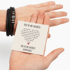 To My Man, You're my favorite, Couple Gifts, Men's Bracelet, Soulmate Gift, Valentine's Day Gift for Him,Anniversary Gift,Birthday Gift