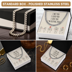 Romantic Valentines Day Gift, Funny Anniversary Gift for Husband Wife, Sweetest Message Gift,Necklace for Him, Cute Valentine's Gift for him