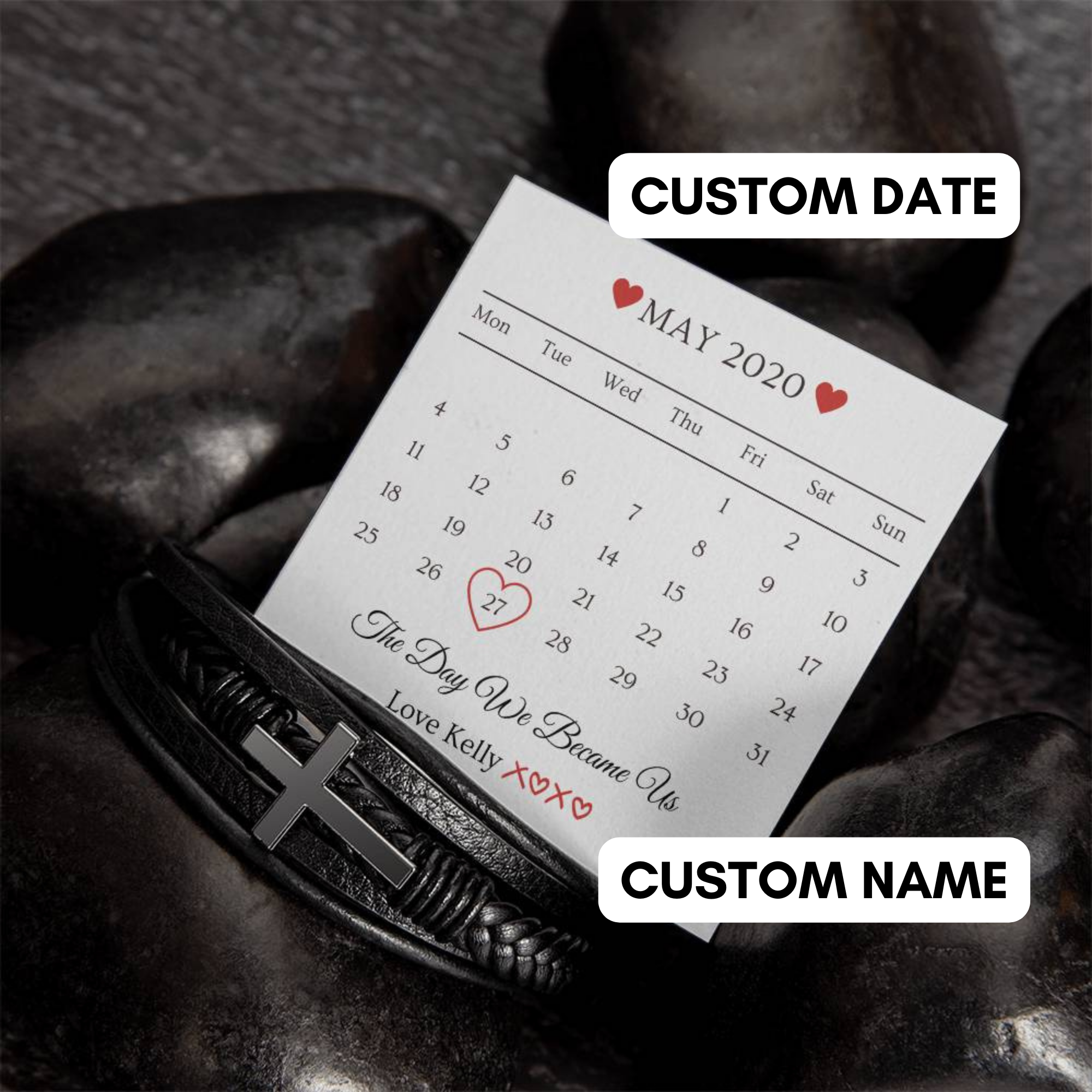 Personalised Bracelet Gift For him, Gift for Him, Valentine's Day Gift, Gift For Boyfriend, Guy Valentine Gift, Girlfriend Birthday Gift