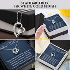 Custom Text Necklace with Beautiful Message Card, Birthday Gift, Anniversary Gift, Promotion Gift, Retirement Gift, Valentine Gift, Unique