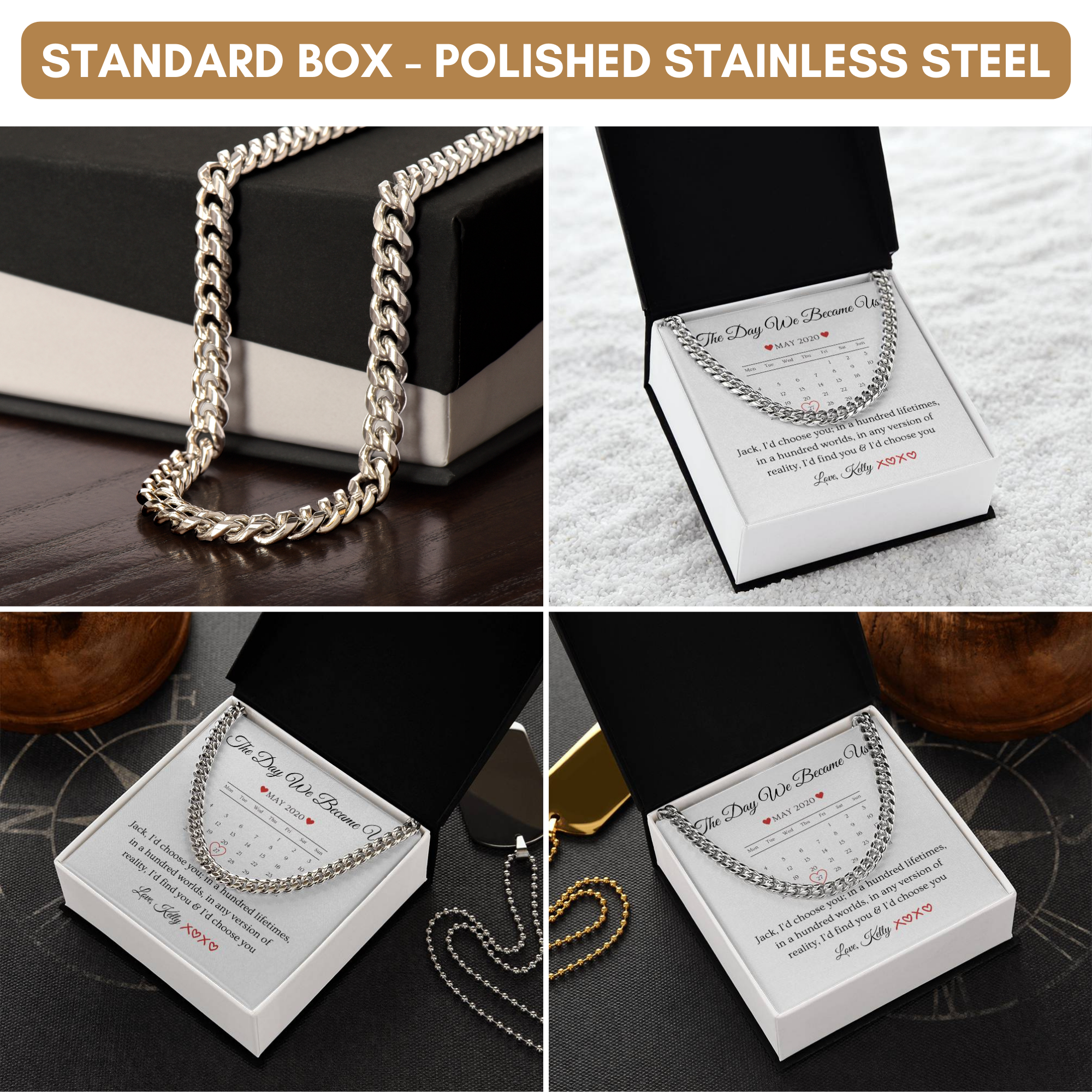 Personalised Names & Date Message, Valentine's Day Gift for Him, Birthday Gift For Boyfriend, Anniversary Gift For Husband,To My Man, My Guy