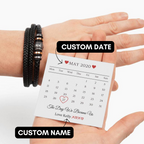 Valentine's Day Gift, Gift For Boyfriend, Guy Valentine Gift, Girlfriend Birthday Gift, Personalised Bracelet Gift For him, Gift for Him