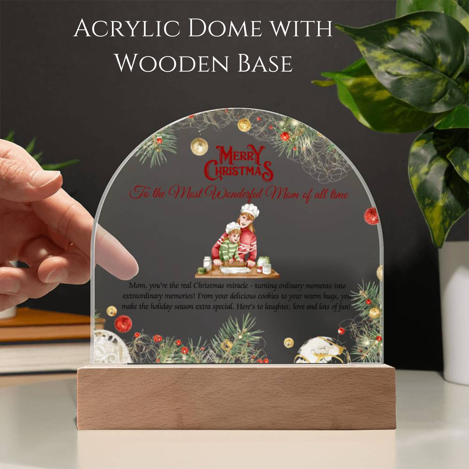 Christmas Mother Gift, Christmas Gift for mom, Mother and Daughter, Mother and Son, Gift for Mom, Gift from Daughter, Gift from Son
