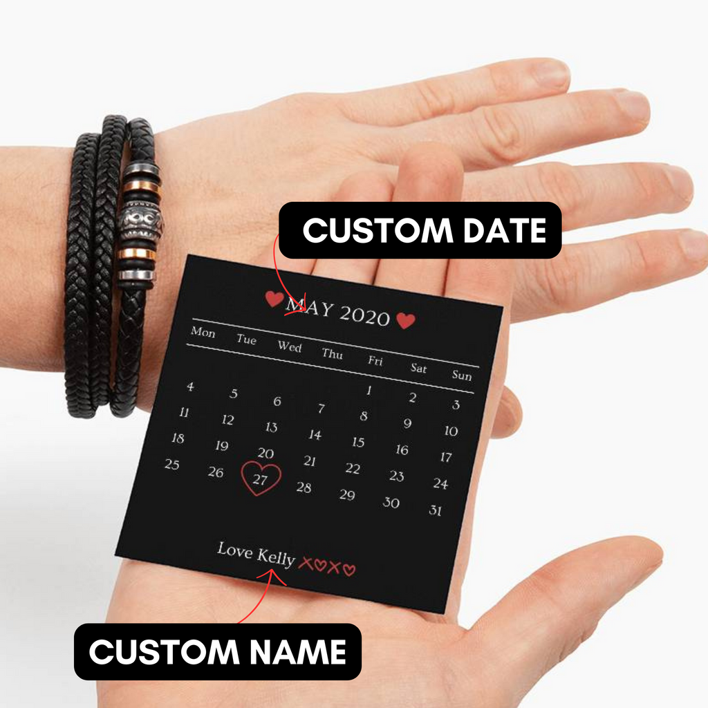 Valentine's Day Gift, Gift For Boyfriend, Guy Valentine Gift, Girlfriend Birthday Gift, Personalised Bracelet Gift For him, Gift for Him