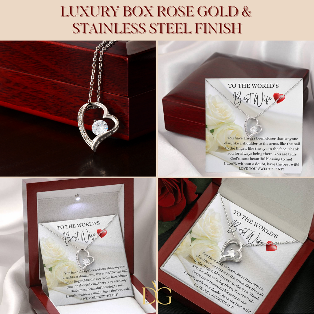 Necklace For Wife, Birthday Gift For Wife, Anniversary Gift For Wife, Christmas Gift For Wife, Valentines Day Gift For Wife, Best Wife Gift