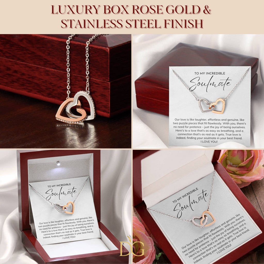 Soulmate Necklace, Wife Birthday Gift, Girlfriend Birthday Gift, Wife Gift Ideas, Christmas Gift For Wife, Necklace For Wife, Best Wife Gift
