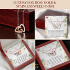 Christmas Gift Necklace For Mom - Gift For Mom - Merry Christmas Mom Necklace - Mother Christmas Necklace With Message Card - Mom Gift