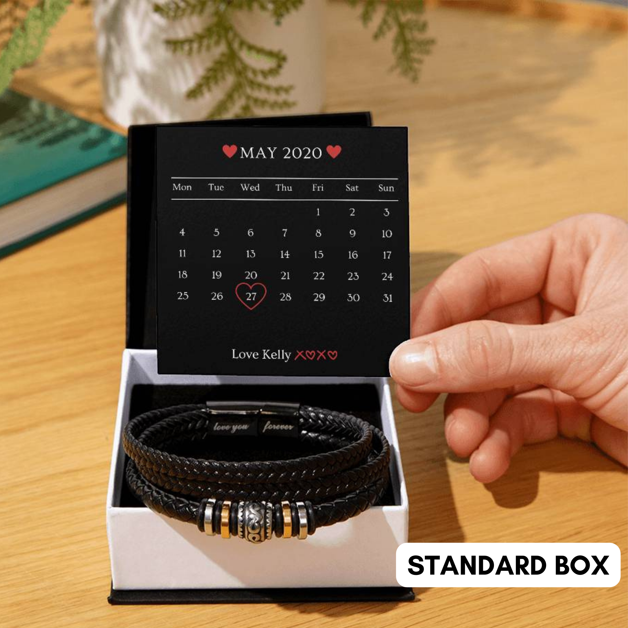 Valentine's Day Gift, Gift For Boyfriend, Guy Valentine Gift, Girlfriend Birthday Gift, Personalised Bracelet Gift For him, Gift for Him