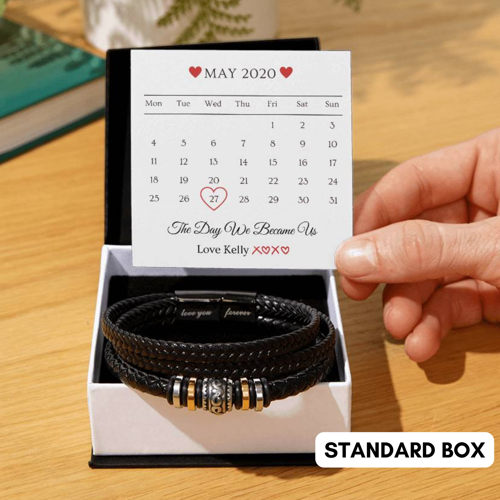 Valentine's Day Gift, Gift For Boyfriend, Guy Valentine Gift, Girlfriend Birthday Gift, Personalised Bracelet Gift For him, Gift for Him