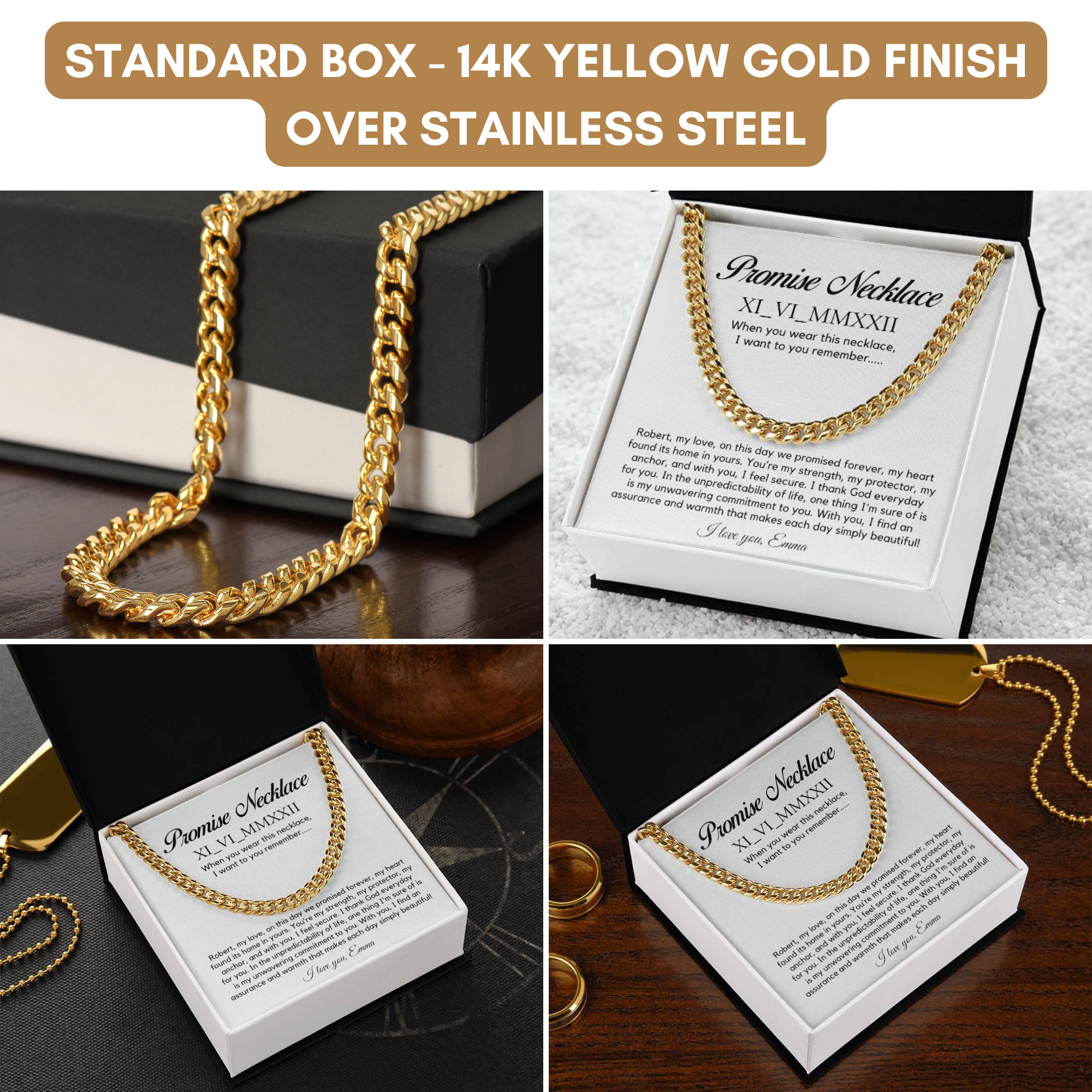 Personalised Promise Necklace For Him, Promise Gifts For Him, Boyfriend Promise Necklace, Gift For Boyfriend, Guy Valentine Gift, Boyfriend Birthday Gift