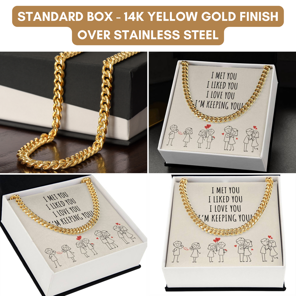 Romantic Valentines Day Gift, Funny Anniversary Gift for Husband Wife, Sweetest Message Gift,Necklace for Him, Cute Valentine's Gift for him