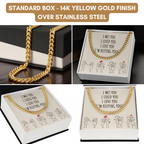 Romantic Valentines Day Gift, Funny Anniversary Gift for Husband Wife, Sweetest Message Gift,Necklace for Him, Cute Valentine's Gift for him