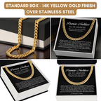 Personalised Promise Necklace For Him, Promise Gifts For Him, Boyfriend Promise Necklace,Anniversary Gift For Husband,Guy Valentine Gift