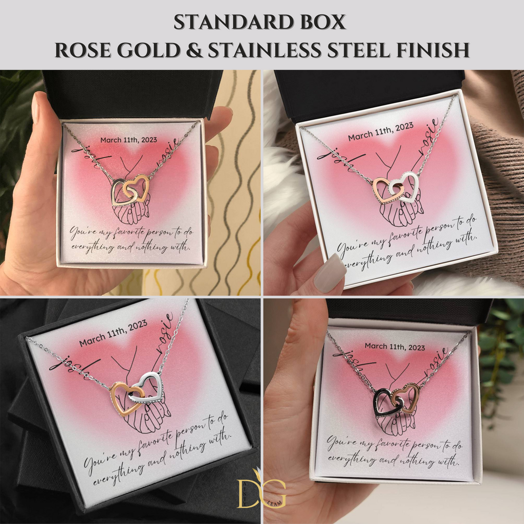 Personalized Couple Date and Name, Hand Holding Line Art Custom Valentine Gifts, Couple Anniversary Birthday Necklace, Gift For Her