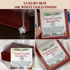 Christmas Gift Necklace For Mom - Gift For Mom - Merry Christmas Mom Necklace - Mother Christmas Necklace With Message Card - Mom Gift