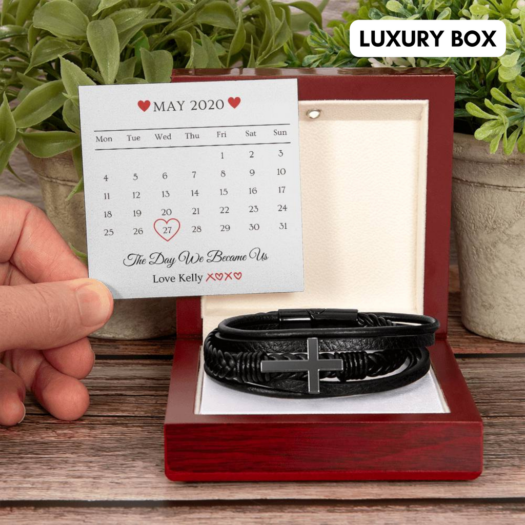 Personalised Bracelet Gift For him, Gift for Him, Valentine's Day Gift, Gift For Boyfriend, Guy Valentine Gift, Girlfriend Birthday Gift