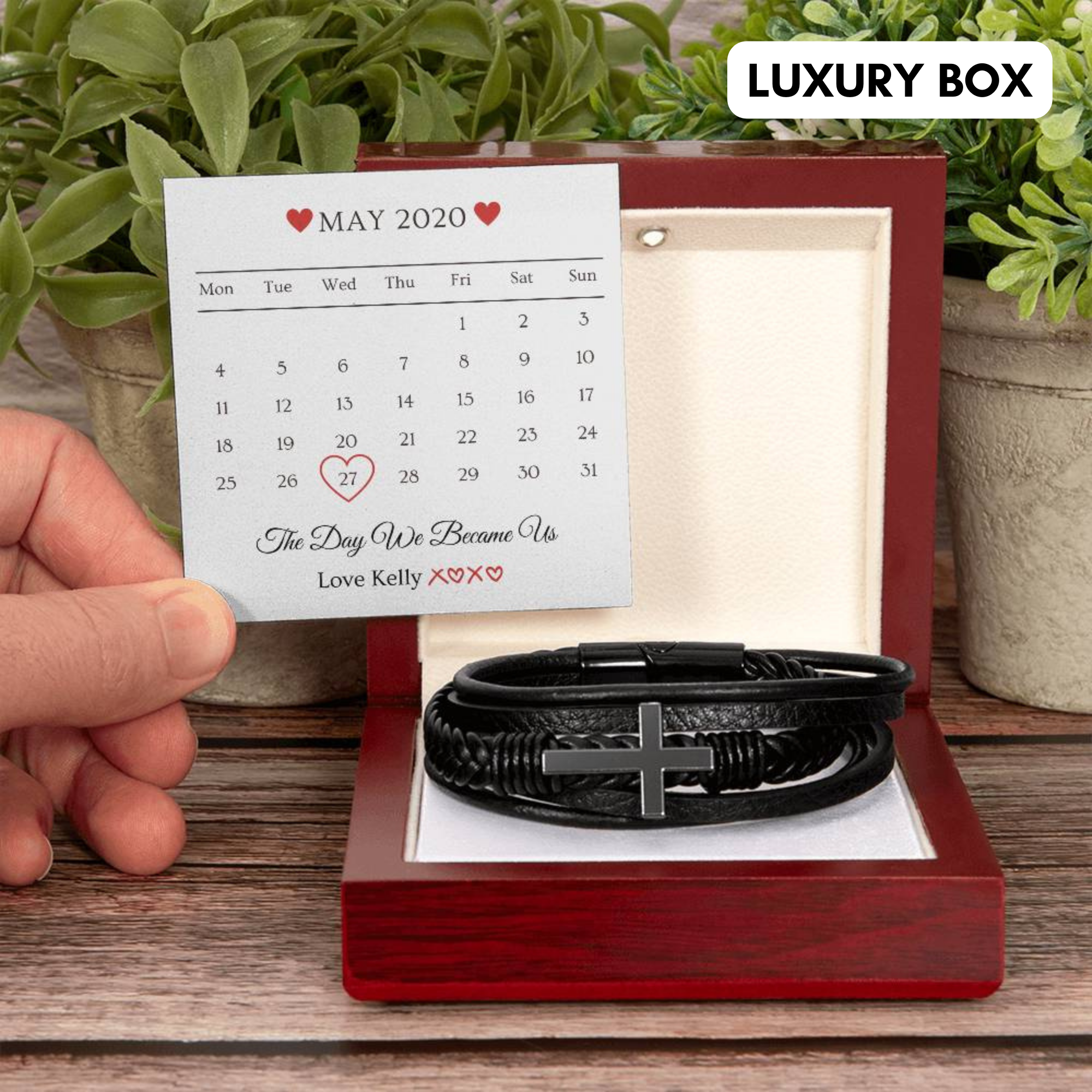 Personalised Bracelet Gift For him, Gift for Him, Valentine's Day Gift, Gift For Boyfriend, Guy Valentine Gift, Girlfriend Birthday Gift