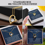 Custom Text Necklace with Beautiful Message Card, Birthday Gift, Anniversary Gift, Promotion Gift, Retirement Gift, Valentine Gift, Unique