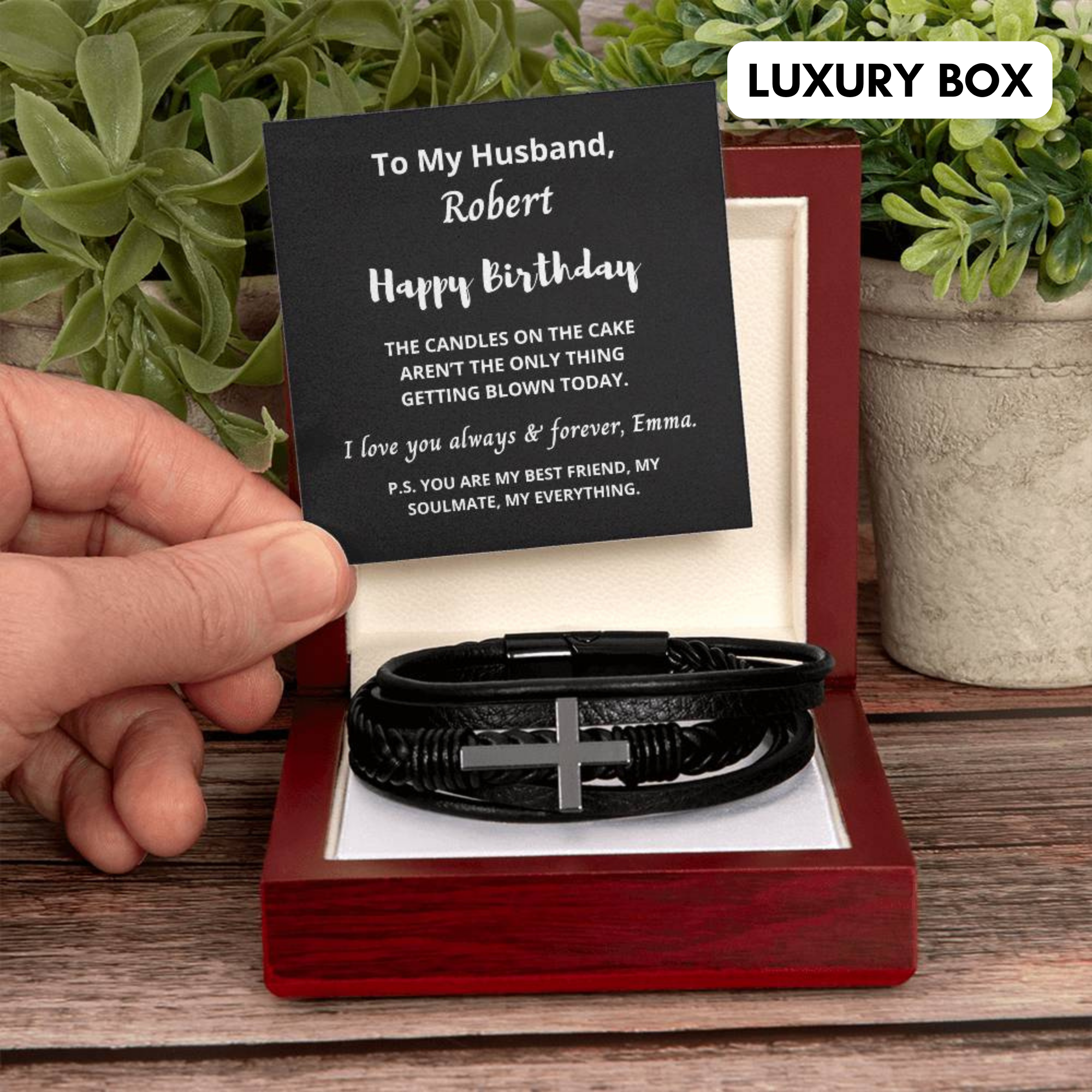 Personalised Gift for Husband, Custom Anniversary Gift for Him, Wedding Gift for Husband, Long Distance Relationship Gift for Boyfriend