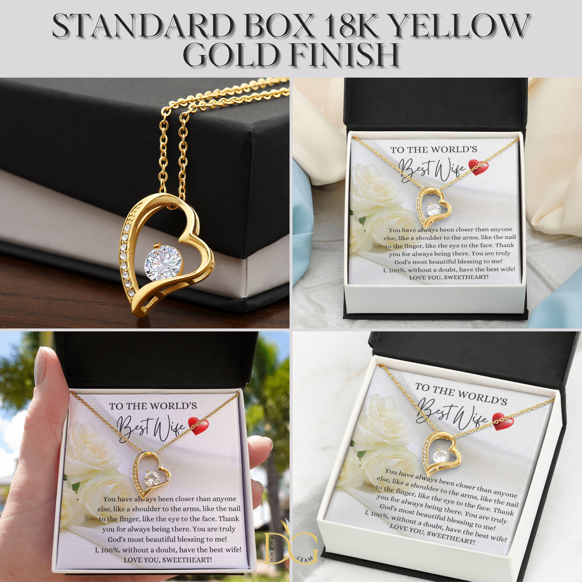 Necklace For Wife, Birthday Gift For Wife, Anniversary Gift For Wife, Christmas Gift For Wife, Valentines Day Gift For Wife, Best Wife Gift