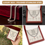 Romantic Valentines Day Gift, Funny Anniversary Gift for Husband Wife, Sweetest Message Gift,Necklace for Him, Cute Valentine's Gift for him