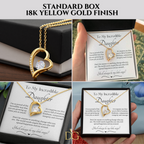 Beautiful Gift for Daughter From Dad My Little Angel, My Little Girl Necklace With Meaningful Message, Gift Box, Gift for Daughter From Mom