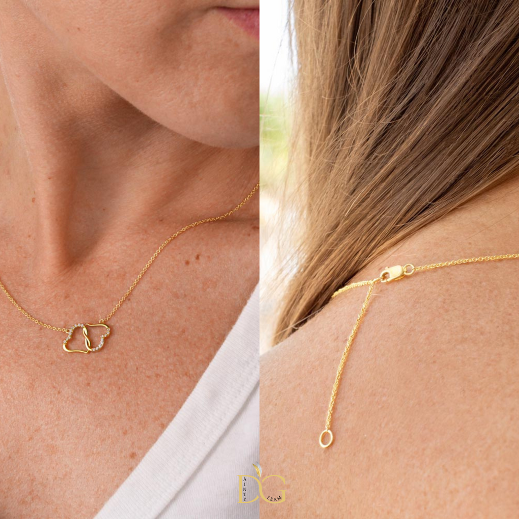 Happy Diwali Necklace, For Wife, 10k and 14k Gold, 18 0.07 Carat Diamonds , Deepavali Gift, Diwali Jewelry, Diwali Gifts, Deepavali Gift