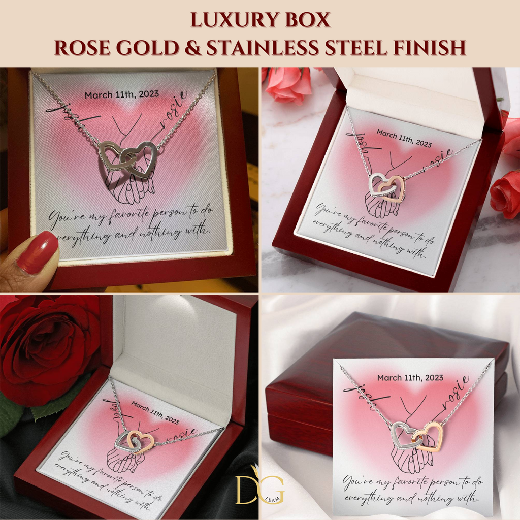 Personalized Couple Date and Name, Hand Holding Line Art Custom Valentine Gifts, Couple Anniversary Birthday Necklace, Gift For Her