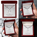 Valentine's Day Gift, Gift For Boyfriend, Guy Valentine Gift, Girlfriend Birthday Gift, Personalised Cross necklace For him, Gift for Him