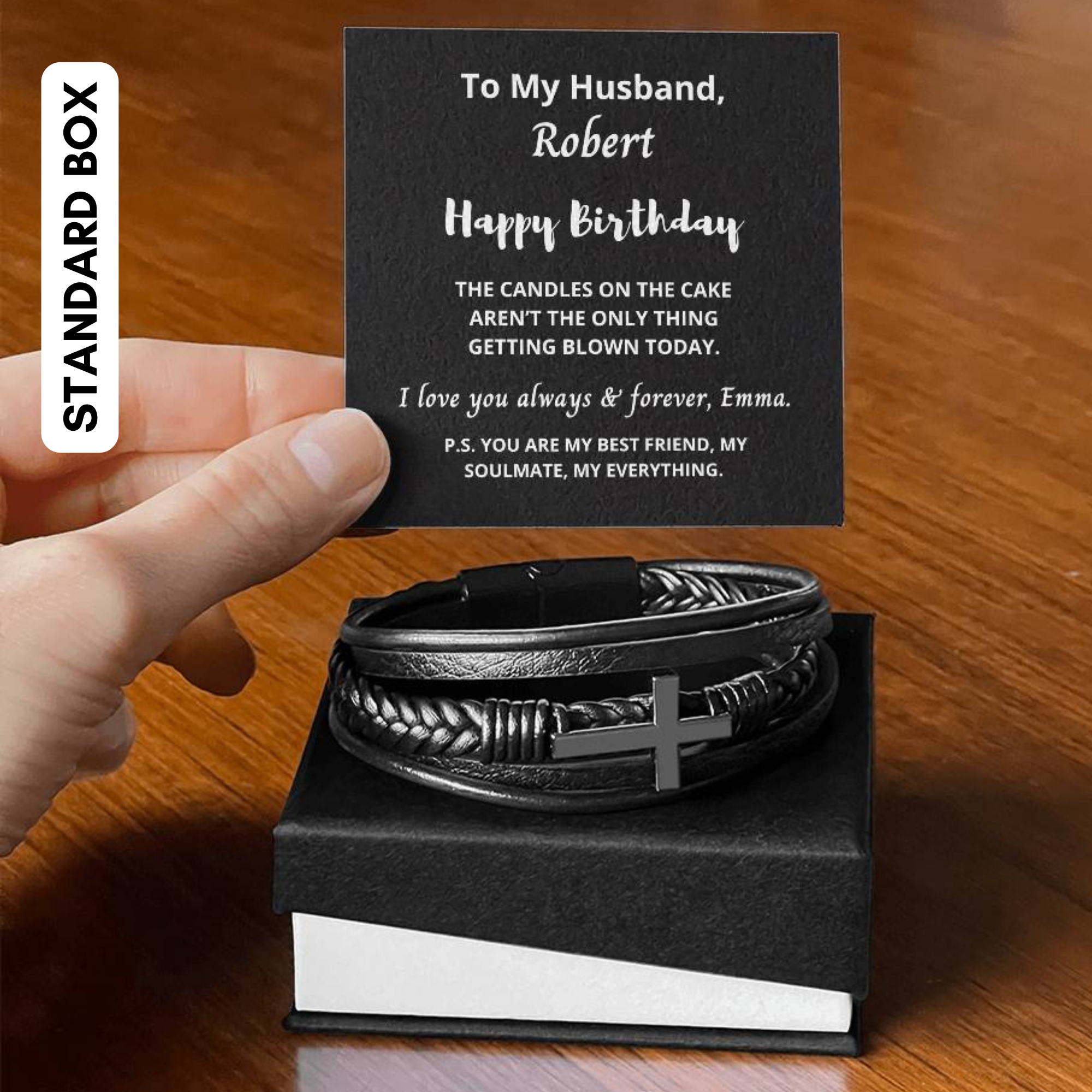 Personalised Gift for Husband, Custom Anniversary Gift for Him, Wedding Gift for Husband, Long Distance Relationship Gift for Boyfriend