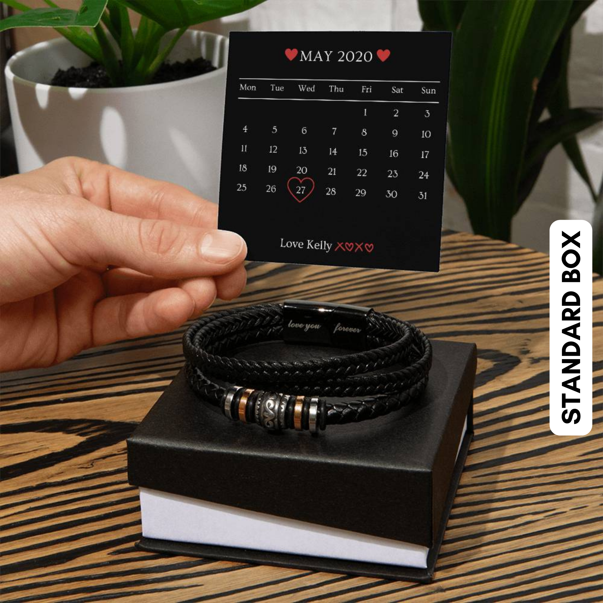 Valentine's Day Gift, Gift For Boyfriend, Guy Valentine Gift, Girlfriend Birthday Gift, Personalised Bracelet Gift For him, Gift for Him