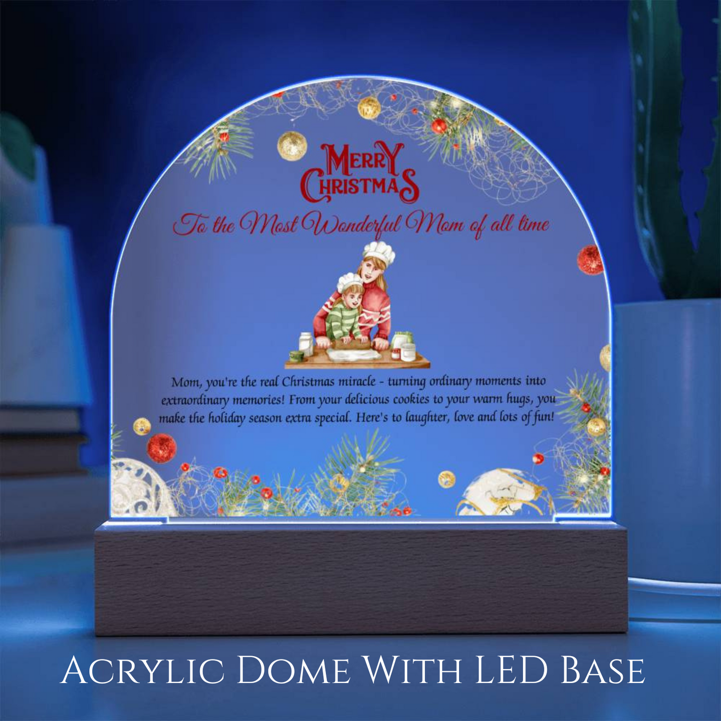 Christmas Mother Gift, Christmas Gift for mom, Mother and Daughter, Mother and Son, Gift for Mom, Gift from Daughter, Gift from Son