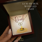 Happy Diwali Necklace, For Wife, 10k and 14k Gold, 18 0.07 Carat Diamonds , Deepavali Gift, Diwali Jewelry, Diwali Gifts, Deepavali Gift