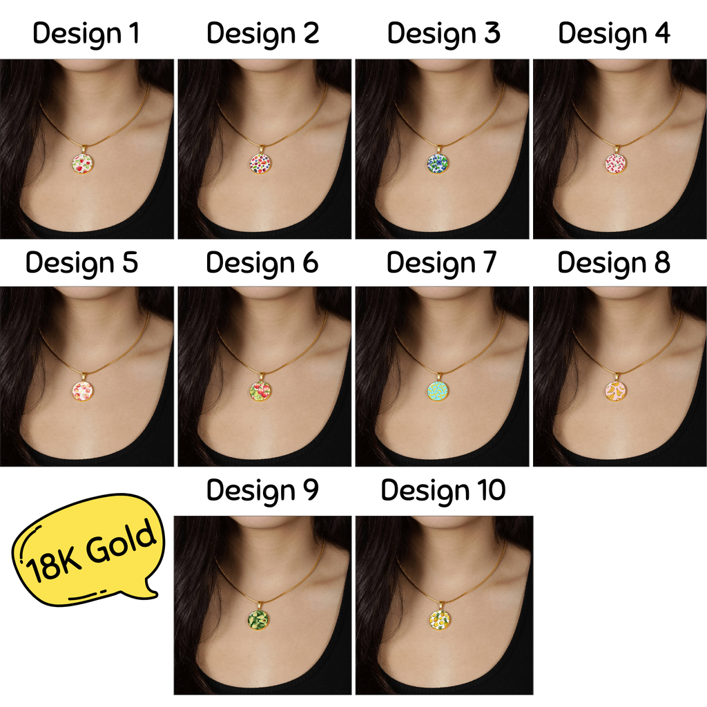 Cute Fruit Design Necklace Jewelry, Food Strawberry Blueberry Raspberry Lemon Peach Orange Necklace, Silver Necklace 18k Gold Plated Pendant