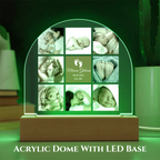 Custom name and picture acrylic dome, personalized led light, children's night light, nursery, baby gift